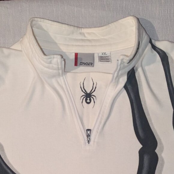 Vintage Spyder Black Widow Ski Racing Top, 1/4 Zip - Picture 4 of 8